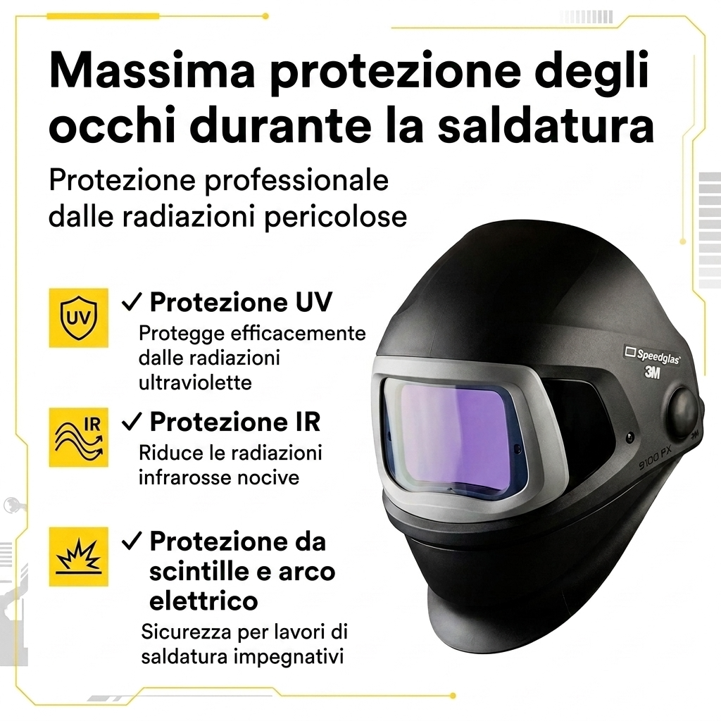 Casco da saldatore Adflo Casco per saldatura con sistema di protezione respiratoria a ventilazione assistita (PAPR) e filtro auto-oscurante